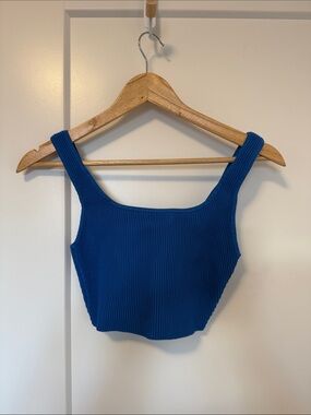 Blue Babaton Knit Tank